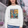 Cheetah Love Reading And Cheetahs Kids Bookworm Youth Crewneck Sweatshirt