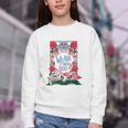 Cheshire Cat Alice In Wonderland Vintage Book Premium Youth Crewneck Sweatshirt