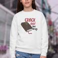 Christian Quote Holy Bible Crack This Book Not Drugs Youth Crewneck Sweatshirt