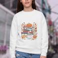 Cozy Autumn Books Fully Booked For Fall Books Pumpkin Youth Crewneck Sweatshirt