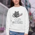 Cozy Mysteries Coffee And Novel For Book Lovers Youth Crewneck Sweatshirt