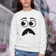 Creepy Face Carrot Halloween Book Character Costume Youth Crewneck Sweatshirt Creepy Face Carrot Halloween Book Character Costume Youth Crewneck Sweatshirt