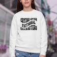 Crying Over Fictional Characters Book Lovers Youth Crewneck Sweatshirt Crying Over Fictional Characters Book Lovers Youth Crewneck Sweatshirt
