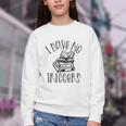 Dark Romance Shirt Women Smutt Book Merch I Have No Triggers Youth Crewneck Sweatshirt