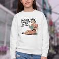 Defying Censorship One Page At a Time Read Banned Books Youth Crewneck Sweatshirt