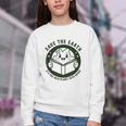 Earth Day 2025 Save Earth It´s Only Planet With Books Reader Youth Crewneck Sweatshirt
