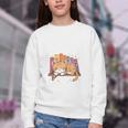 Easily Distracted By Cats And Books Cute Cat Sleeping Girls Youth Crewneck Sweatshirt Easily Distracted By Cats And Books Cute Cat Sleeping Girls Youth Crewneck Sweatshirt