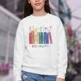 Equality Flower Books Equal Rights Social Justice Feminist Youth Crewneck Sweatshirt Equality Flower Books Equal Rights Social Justice Feminist Youth Crewneck Sweatshirt