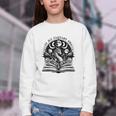 In My Fantasy Era Books Dragon & Moon Bookish Bookworm Youth Crewneck Sweatshirt