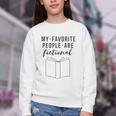 My Favorite People Are Fictional Book Reader Lover Youth Crewneck Sweatshirt My Favorite People Are Fictional Book Reader Lover Youth Crewneck Sweatshirt