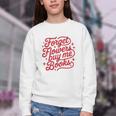 Forget Flowers Buy Me Books Youth Crewneck Sweatshirt Forget Flowers Buy Me Books Youth Crewneck Sweatshirt