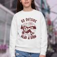 Go Outside Read a Book Vintage Bibliophiles Youth Crewneck Sweatshirt Go Outside Read a Book Vintage Bibliophiles Youth Crewneck Sweatshirt