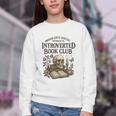 Introverted Book Club Member Anti Social Reader Youth Crewneck Sweatshirt Introverted Book Club Member Anti Social Reader Youth Crewneck Sweatshirt