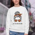 Just a Girl Who Loves Books Pajamas Shirt Reading Book Lover Youth Crewneck Sweatshirt