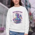 Just a Girl Who Loves Dragons And Books Youth Crewneck Sweatshirt