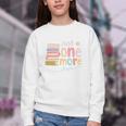 Just One More Chapter Artistic Pastel Book Lover Vibe Youth Crewneck Sweatshirt