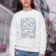 Just One More Chapter Blue Book Lover Reading Quote Youth Crewneck Sweatshirt Just One More Chapter Blue Book Lover Reading Quote Youth Crewneck Sweatshirt