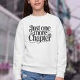 Just One More Chapter Book Lover Quote Reading Youth Crewneck Sweatshirt Just One More Chapter Book Lover Quote Reading Youth Crewneck Sweatshirt