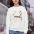 Just One More Chapter Book Reading Floral Teacher Book Lover Youth Crewneck Sweatshirt Just One More Chapter Book Reading Floral Teacher Book Lover Youth Crewneck Sweatshirt