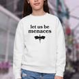 Let Us Be Menaces Dragon Book Lover Youth Crewneck Sweatshirt