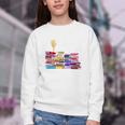 Librarian I'm Okay Book Reader Library Book Youth Crewneck Sweatshirt