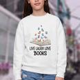 Live Laugh & Love Books Reading Butterfly Book Lover Bookish Premium Youth Crewneck Sweatshirt Live Laugh & Love Books Reading Butterfly Book Lover Bookish Premium Youth Crewneck Sweatshirt