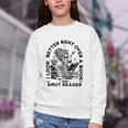I Look Better Bent Over A Book Smut Reader Youth Crewneck Sweatshirt I Look Better Bent Over A Book Smut Reader Youth Crewneck Sweatshirt