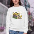 Mardi Gras Book Lover Reading Reader Men Women Kids Youth Crewneck Sweatshirt