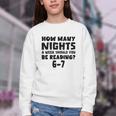 How Many Nights A Week Should You Be Reading 6-7 Book Lover Premium Tri-Blend Youth Crewneck Sweatshirt How Many Nights A Week Should You Be Reading 6-7 Book Lover Premium Tri-Blend Youth Crewneck Sweatshirt