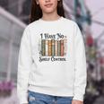 I Have No Shelf Control Flower Book Bookish Youth Crewneck Sweatshirt I Have No Shelf Control Flower Book Bookish Youth Crewneck Sweatshirt