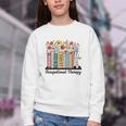 Occupational Therapy Wildflower Book OT Therapist Assistant Youth Crewneck Sweatshirt