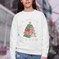 Oh What Fun It Is To Read Book Christmas Tree Premium Tri-Blend Youth Crewneck Sweatshirt