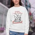 Oops I Got Another Book Boo Ghost Read Book Youth Crewneck Sweatshirt