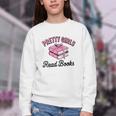 Pretty Girls Read Books Bookworm Book Lover Teacher Youth Crewneck Sweatshirt Pretty Girls Read Books Bookworm Book Lover Teacher Youth Crewneck Sweatshirt