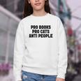 PRO Books PRO Cats Anti People Youth Crewneck Sweatshirt