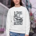 Racoon Reading Spicy Smutty Book Booktok I Read Trashy Books Youth Crewneck Sweatshirt Racoon Reading Spicy Smutty Book Booktok I Read Trashy Books Youth Crewneck Sweatshirt