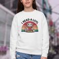 I Read Alotl Axolotl Retro Reading Books Lover Vintage Youth Crewneck Sweatshirt I Read Alotl Axolotl Retro Reading Books Lover Vintage Youth Crewneck Sweatshirt