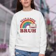 Read A Book Bruh Rainbow Vintage Reading Library Student Youth Crewneck Sweatshirt Read A Book Bruh Rainbow Vintage Reading Library Student Youth Crewneck Sweatshirt