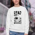 Read More Books Ghost Halloween Reading Teacher Literacy Youth Crewneck Sweatshirt Read More Books Ghost Halloween Reading Teacher Literacy Youth Crewneck Sweatshirt