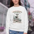 Read Books Be Kind Stay Weird Skeleton Reading Book Lover Youth Crewneck Sweatshirt Read Books Be Kind Stay Weird Skeleton Reading Book Lover Youth Crewneck Sweatshirt