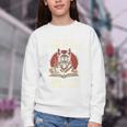 i Read Books And i Know Things German Shepherd Coffee Books Youth Crewneck Sweatshirt