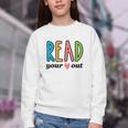 Read Your Heart Read Reading Librarian Book Across America Youth Crewneck Sweatshirt Read Your Heart Read Reading Librarian Book Across America Youth Crewneck Sweatshirt