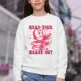 Read Your Heart Out Valentines Day Book Lover Bookish Teach Youth Crewneck Sweatshirt Read Your Heart Out Valentines Day Book Lover Bookish Teach Youth Crewneck Sweatshirt