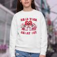 Read Your Heart Out Valentines Day Teachers Book Lovers Youth Crewneck Sweatshirt