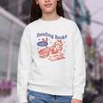 Reading Books I Can't Emotionally Handle Book Lover Youth Crewneck Sweatshirt Reading Books I Can't Emotionally Handle Book Lover Youth Crewneck Sweatshirt