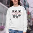 Reading Is My Favorite Sport Book Lover Saying Quote Youth Crewneck Sweatshirt Reading Is My Favorite Sport Book Lover Saying Quote Youth Crewneck Sweatshirt