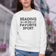 Reading Is My Favorite Sport Bookish Book-Club Bookworm Youth Crewneck Sweatshirt Reading Is My Favorite Sport Bookish Book-Club Bookworm Youth Crewneck Sweatshirt