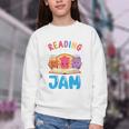 Reading Is My Jam I Love To Read Books Boy Girl Youth Crewneck Sweatshirt