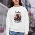 Reading Because Murder Is Wrong Books And Cats Book Lovers Youth Crewneck Sweatshirt