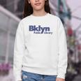 Retro Brooklyn Public Library NY New York Book Lover Youth Crewneck Sweatshirt